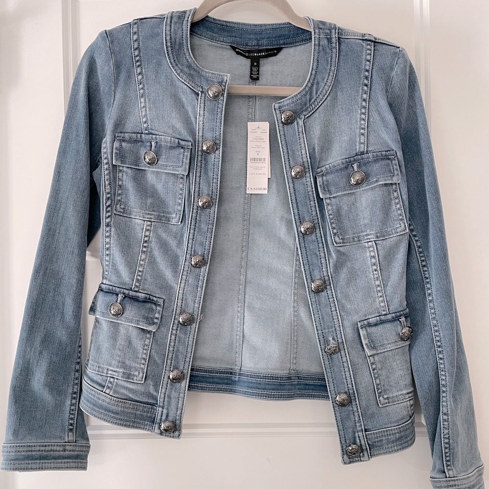 White House Black Market Denim Jacket